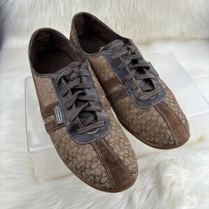 COACH ELLIE CANVAS SNEAKERS SIZE 10